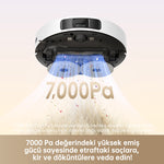 Görseli Galeri görüntüleyiciye yükleyin, 7000 Pa yüksek emiş gücüne sahip Dreame L10s Pro Gen 2, saç, kir ve tozları güçlü şekilde temizler.