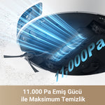 Görseli Galeri görüntüleyiciye yükleyin, Robot süpürge Dreame L40 Ultra, 11.000 Pa emiş gücüyle maksimum temizlik sunar.