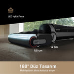 Görseli Galeri görüntüleyiciye yükleyin, 180° düz tasarımı sayesinde mobilyaların altına kolayca erişim sağlayan süpürge fırçası.