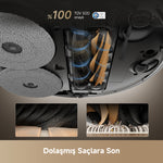 Görseli Galeri görüntüleyiciye yükleyin, Dolaşmaya son veren özel fırça yapısı ile Dreame robot süpürge saçları kolayca temizler.