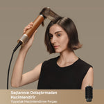 Görseli Galeri görüntüleyiciye yükleyin, Saçları dolaştırmadan hacim kazandıran yuvarlak fırçalı başlık.