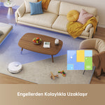 Görseli Galeri görüntüleyiciye yükleyin, Dreame L10s Pro Gen 2 robot süpürge, engelleri algılayarak mobilyaların etrafında sorunsuzca hareket eder.