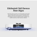 Görseli Galeri görüntüleyiciye yükleyin, Etkileşimli 360 derece alan algısı ile hassas navigasyon sağlayan Dreame robot süpürge. Renk | Beyaz