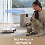 Görseli Galeri görüntüleyiciye yükleyin, Sesli komutlarla kolayca kontrol edilen robot süpürge Dreame L40 Ultra.