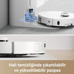 Görseli Galeri görüntüleyiciye yükleyin, Halı üzerinde otomatik yükselen çıkarılabilir paspaslı robot süpürge Dreame.