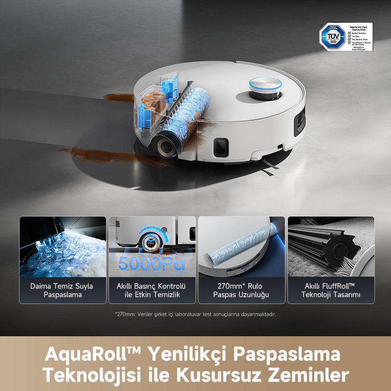 Dreame Aqua10 Ultra Roller Complete Robot Süpürge - AquaRoll ile