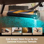 Görseli Galeri görüntüleyiciye yükleyin, Omni fırça başlığıyla Dreame R20 Ultra AquaCycle , halı ve sert zeminlerde kusursuz temizlik sunar.
