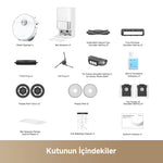 Görseli Galeri görüntüleyiciye yükleyin, Dreame L40 Ultra AE kutu içeriği: robot süpürge, temizleme istasyonu, aksesuarlar ve yedek parçalar.