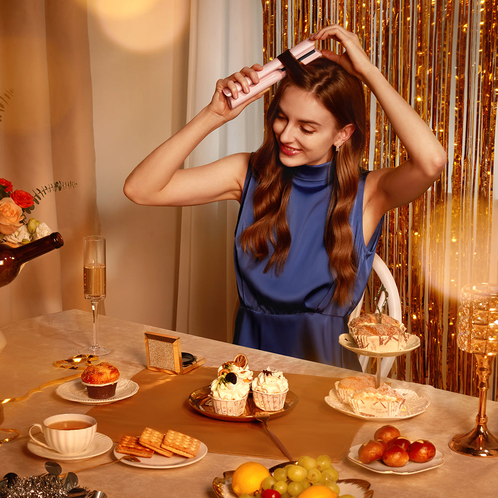 Dreame Hair Glamour Şarjlı Saç Düzleştirici, Pembe