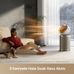 Görseli Galeri görüntüleyiciye yükleyin, 3 saniyede hızlı sıcak hava akışı ile kış günlerinde konforlu ısınma sağlayan Dreame hava temizleyici.
