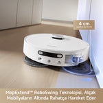 Görseli Galeri görüntüleyiciye yükleyin, MopExtend™ RoboSwing teknolojisiyle alçak mobilyaların altını temizleyen en iyi Dreame robot süpürge.
