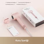 Görseli Galeri görüntüleyiciye yükleyin, Dreame Hair Gleam kutu içeriği: saç kurutma makinesi, manyetik başlık, kullanım kılavuzu ve kablo.
