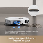 Görseli Galeri görüntüleyiciye yükleyin, Halıları koruyan otomatik paspas kaldırma fonksiyonu ile Dreame robot süpürge. Renk | Beyaz 
