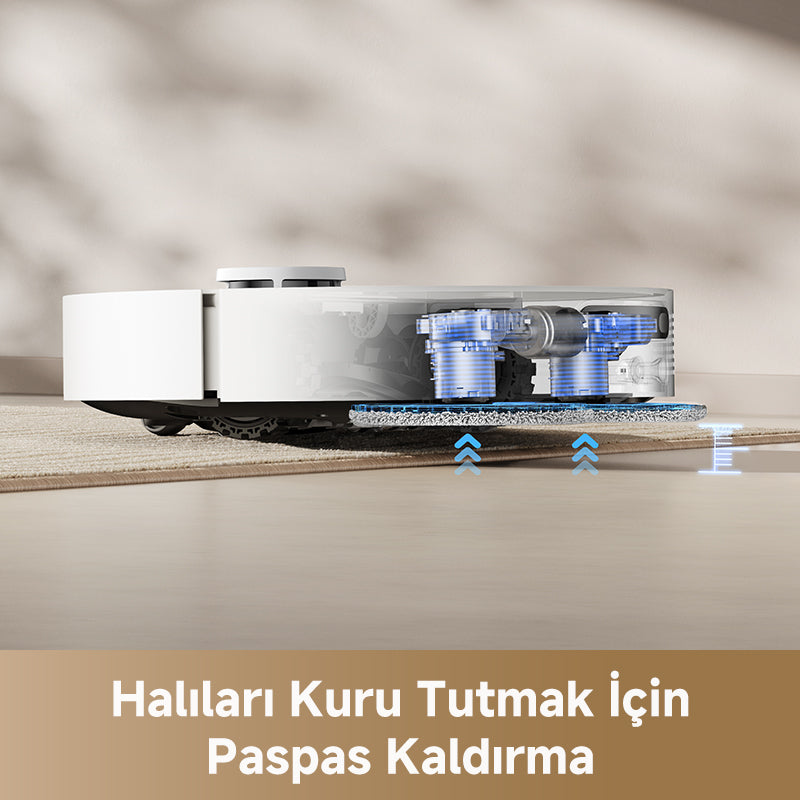 Halılar için otomatik paspas kaldırma.