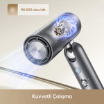 Görseli Galeri görüntüleyiciye yükleyin, 110.000 rpm yüksek hızlı motoruyla Dreame Pocket, güçlü hava akışıyla etkili saç kurutma sağlar.
