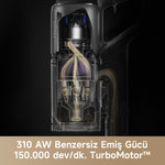 Görseli Galeri görüntüleyiciye yükleyin, 310AW emiş gücü ve 150.000 RPM TurboMotor™ ile üstün temizlik performansı.

