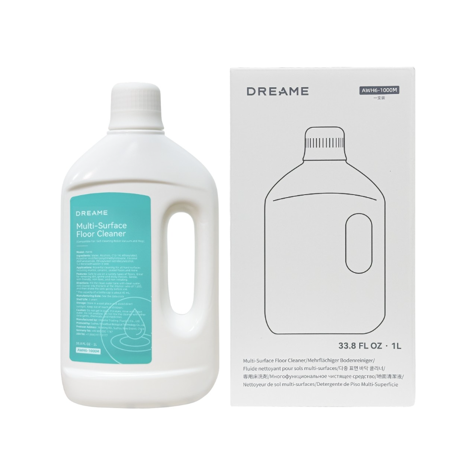 Dreame Temizlik Solüsyonu 1000 ml Robot Süpürge / Islak ve Kuru Süpürge