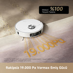 Görseli Galeri görüntüleyiciye yükleyin, Dreame L40 Ultra AE, 19.000 Pa Vormax™ güçlü emişiyle derinlemesine toz ve kir temizliği sağlar.
